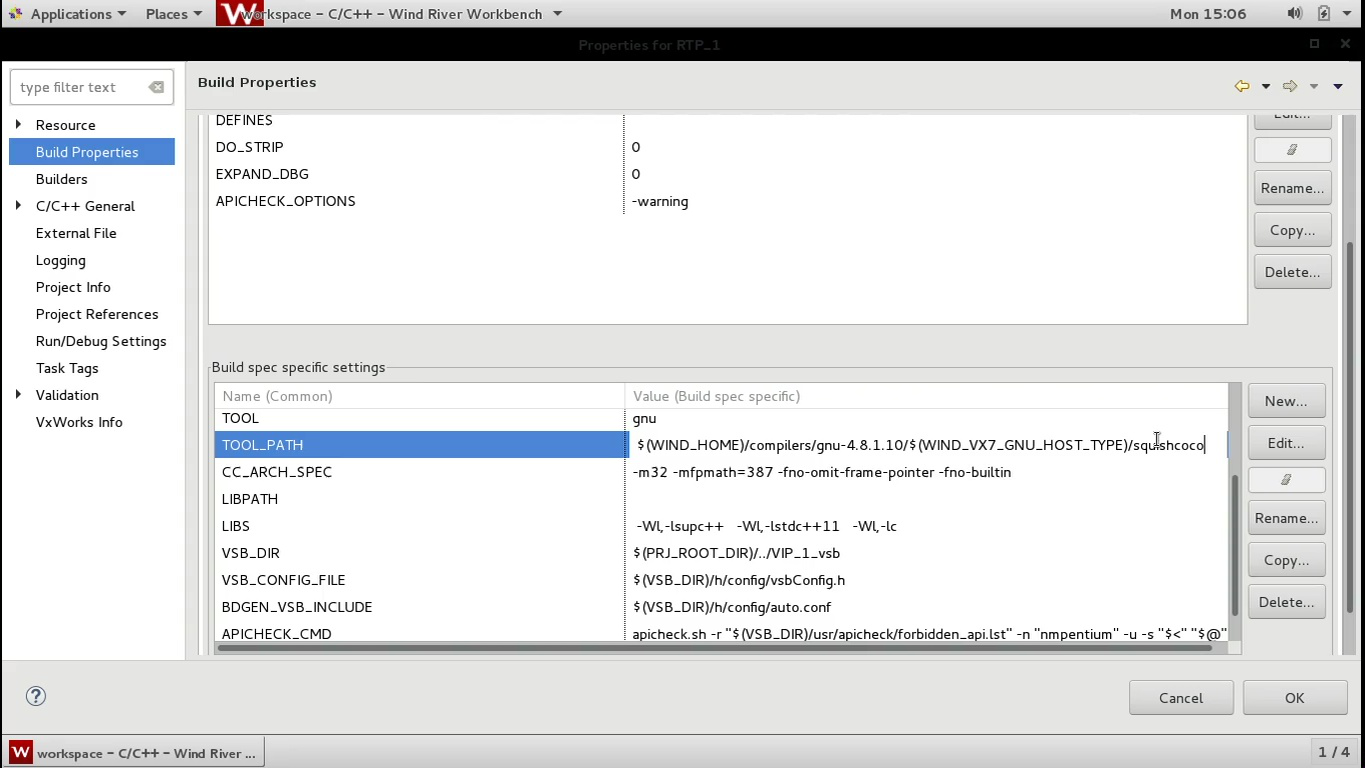 "Setting the TOOL_PATH variable"