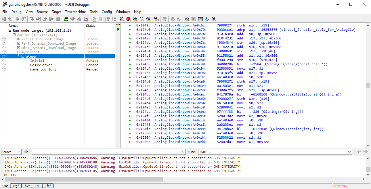 "MULTI IDE binary load window."