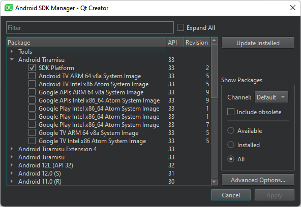 {Android SDK Manager}