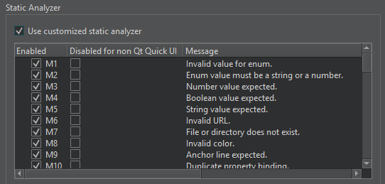 {QML/JS Editing tab in Qt Quick preferences}