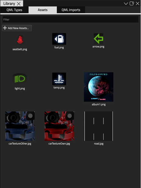 "Imported assets in Components"