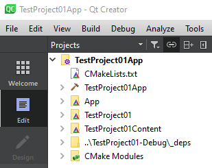 "Qt Design studio projects in Qt Creator after successful import"