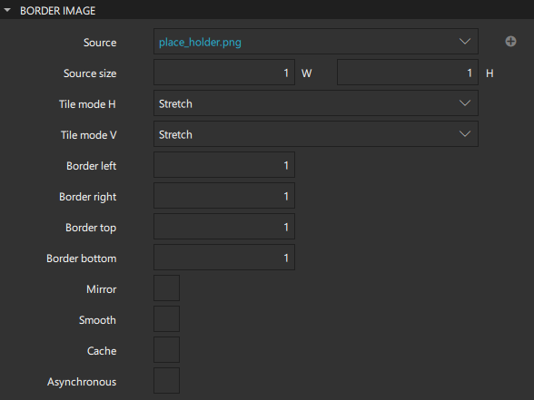 "Border Image properties"