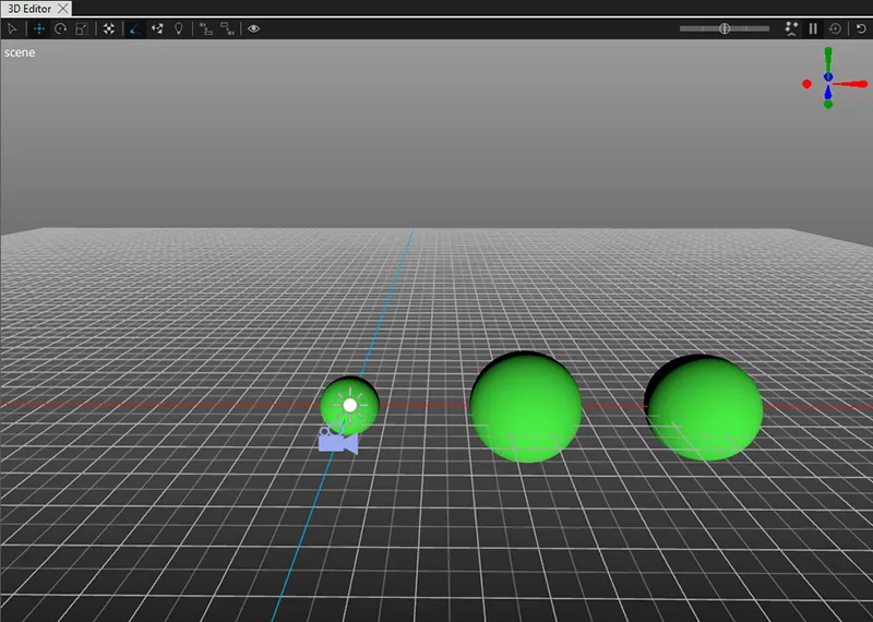 "Spheres in Repeater3D with a ListModel"