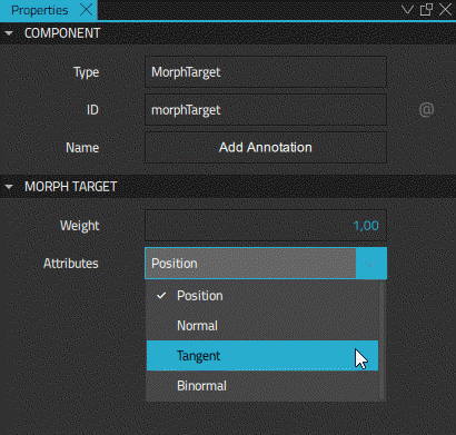 "Morph Target Properties"